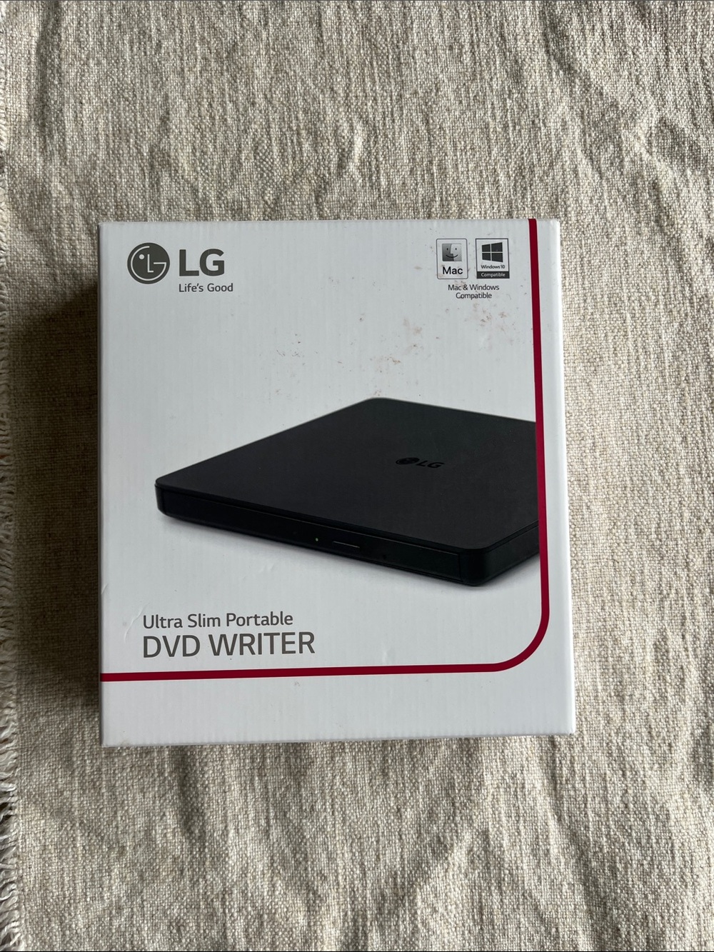 LG Portable Ultra Slim DVD Writer - Black